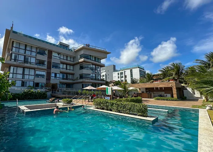 Flat pé na areia na melhor localização de Porto de Galinhas